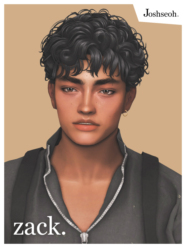 Mix Zack Hair by simsfinds - The Sims 4 Custom Content