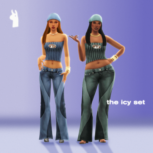 Maxis Match icy set greenllamas (6 items) by simsfinds - The Sims 4 Custom Content