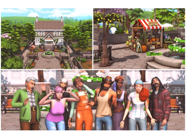 Maxis Match Tiny Town Challenge by LadyChaos - The Sims 4 Custom Content
