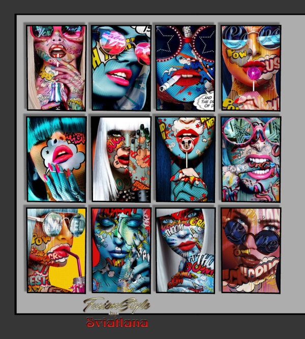 Alpha Posters by fusionstylesims4 - The Sims 4 Custom Content