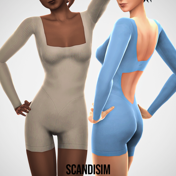 Maxis Match Longsleeve Bodysuit by simsfinds - The Sims 4 Custom Content