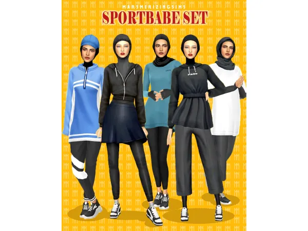 Maxis Match [UPDATE] SPORTSBABE SET (Public Aug 12) by marsmerizingsims - The Sims 4 Custom Content