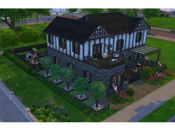 Maxis Match Farm Estate by simsfinds - The Sims 4 Custom Content