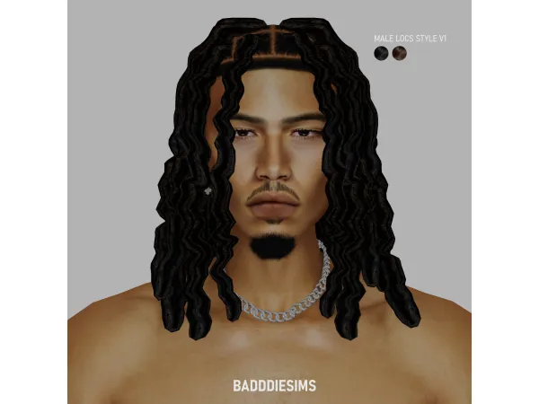 Mix Male Locks Style v3 by BadddieSims - The Sims 4 Custom Content