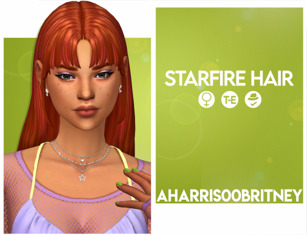 Maxis Match Starfire Hair by simsfinds - The Sims 4 Custom Content