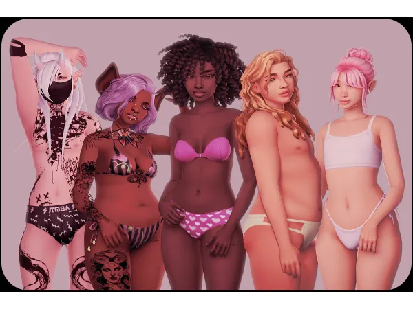 Mix Sarumochi Body Presets by simsfinds - The Sims 4 Custom Content