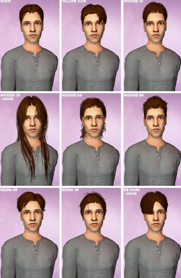More powerpcinside Hair Conversions Recolored in The New Hair System by simsfinds - The Sims 2 Custom Content