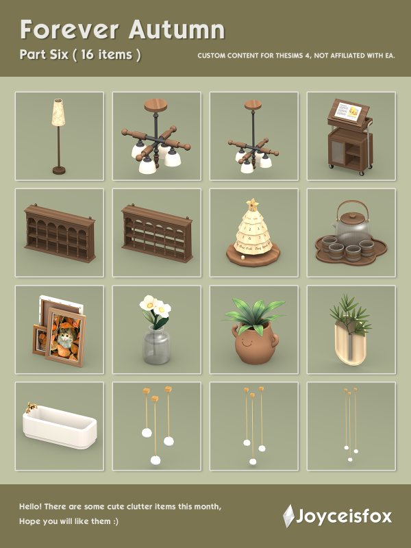 Maxis Match Forever Autumn Part 6 by simsfinds - The Sims 4 Custom Content