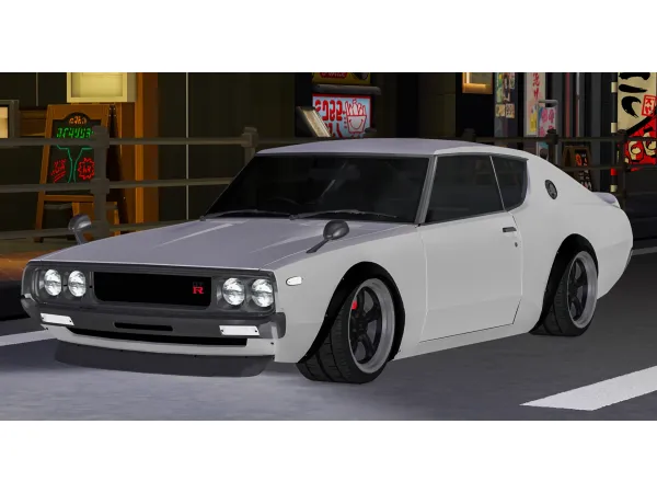 Mix 1973 Nissan Skyline GT R [C110] by tylerwcarssims - The Sims 4 Custom Content