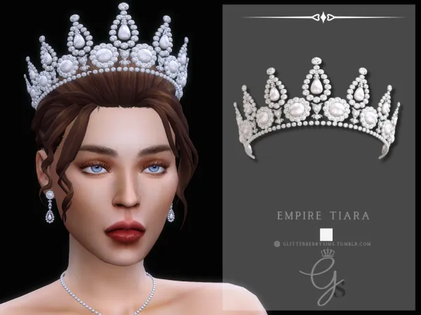 Mix Empire Tiara by GlitterberryFly - The Sims 4 Custom Content