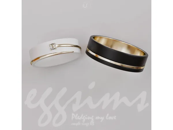 Alpha [ ] pledging my love (couple rings 03) by eggsims - The Sims 4 Custom Content