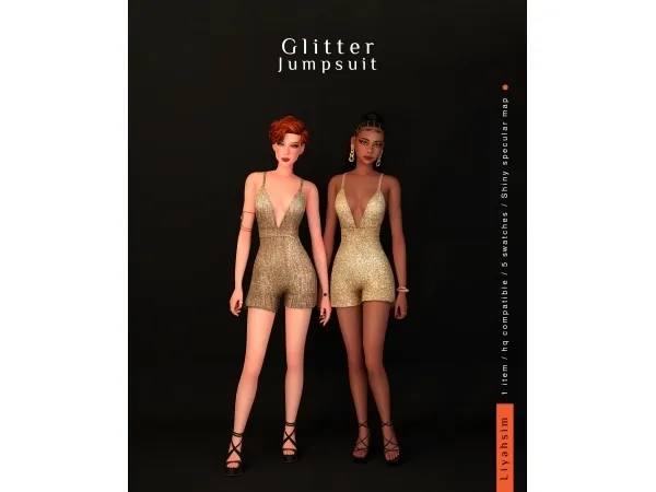 Maxis Match Glitter Jumpsuit Gift - The Sims 4 Custom Content