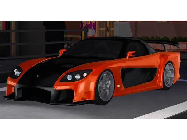 Mix Mazda RX 7 Veilside by tylerwcars - The Sims 4 Custom Content