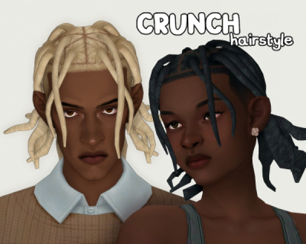 Maxis Match CRUNCH a hairstyle by simsfinds - The Sims 4 Custom Content