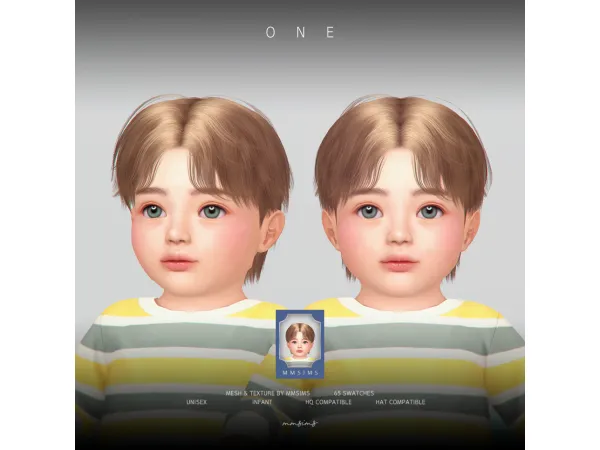 Alpha MMSIMS Hair One IU by mmsims - The Sims 4 Custom Content