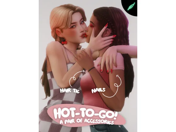 ~HOT-TO-GO!~ hair tie and nails! by thatonegreenleaf