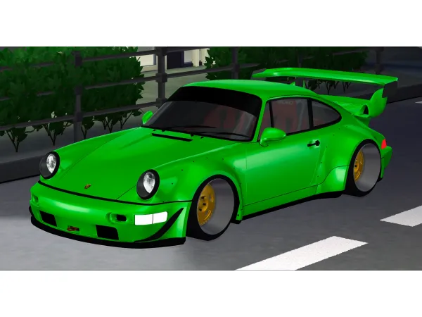 Mix 1991 RAUH Welt Begriff Porsche 911 Turbo by tylerwcarssims - The Sims 4 Custom Content
