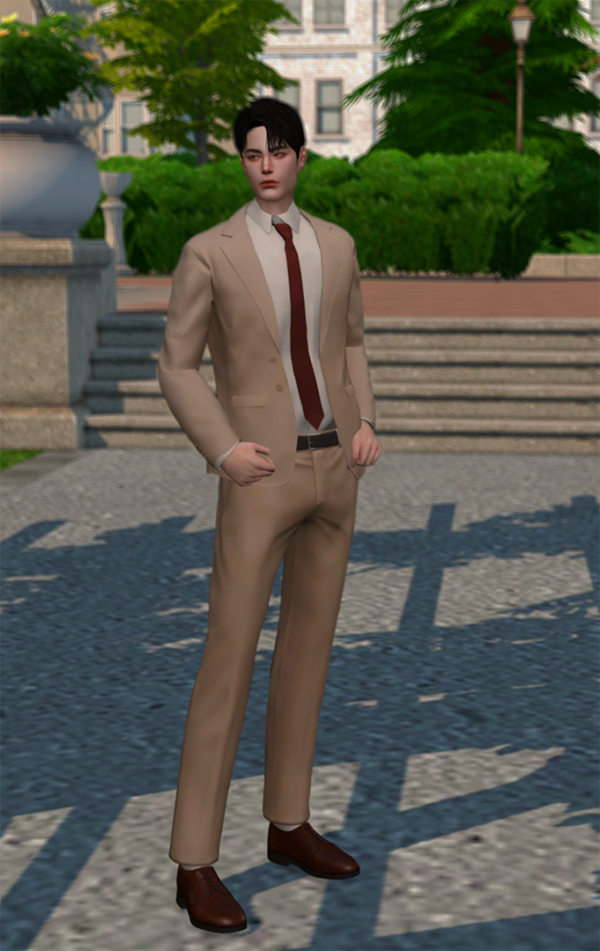 Mix Slim Fit Suits Set by simsfinds - The Sims 4 Custom Content