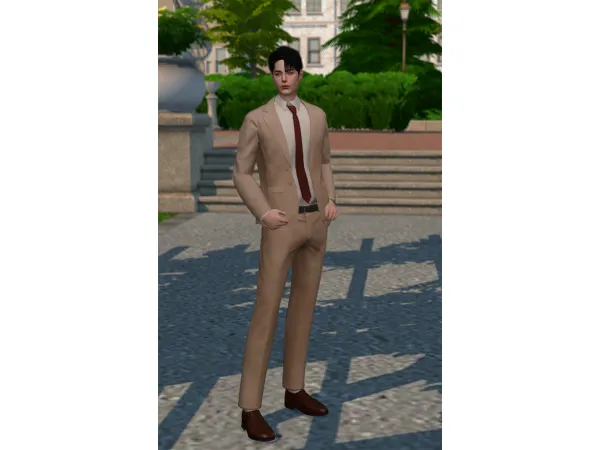 Mix Slim Fit Suits Set by NORUSIMS - The Sims 4 Custom Content