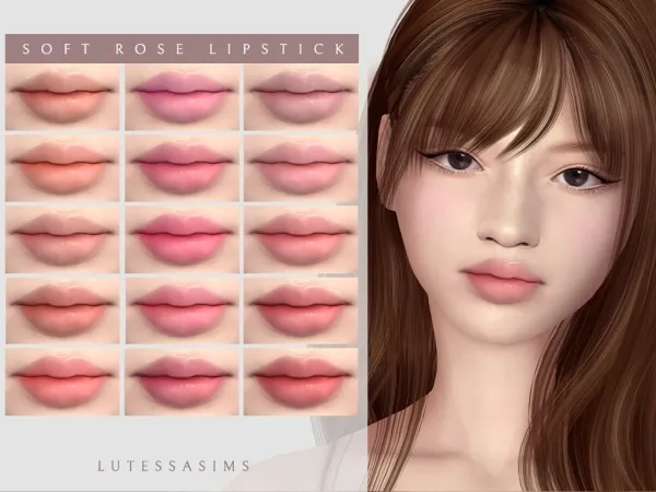 Mix Soft rose lipstick - The Sims 4 Custom Content
