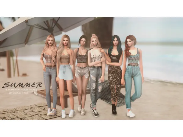 Summer collection by simsfinds - The Sims 2 Custom Content