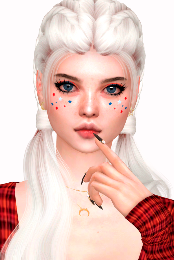 Mix EyeShadow 4th Of July All ages Jennisims by simsfinds - The Sims 4 Custom Content