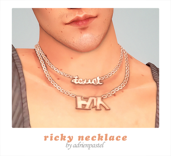 Maxis Match Ricky Necklace Set by simsfinds - The Sims 4 Custom Content
