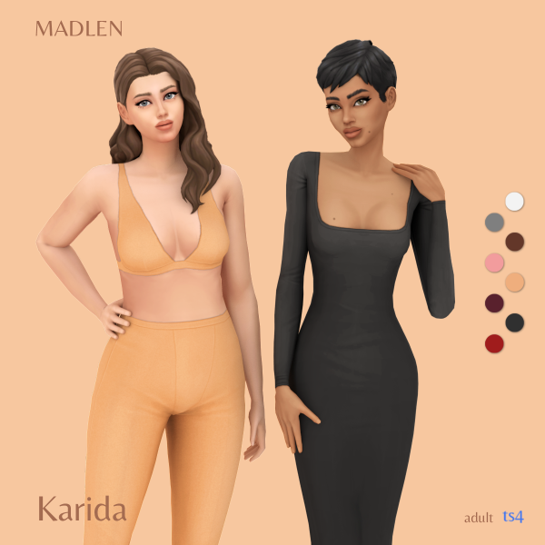 Maxis Match Karida Loungewear by madlensims - The Sims 4 Custom Content