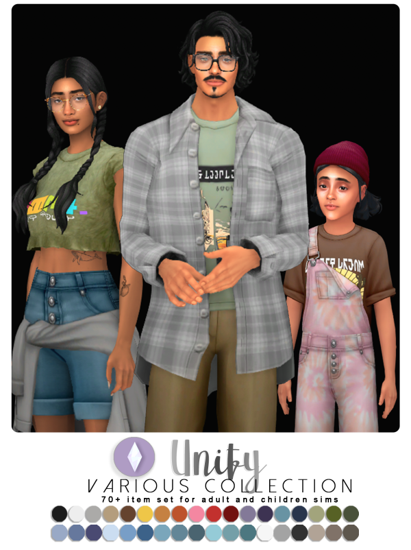 Maxis Match Unify Collection by simsfinds - The Sims 4 Custom Content