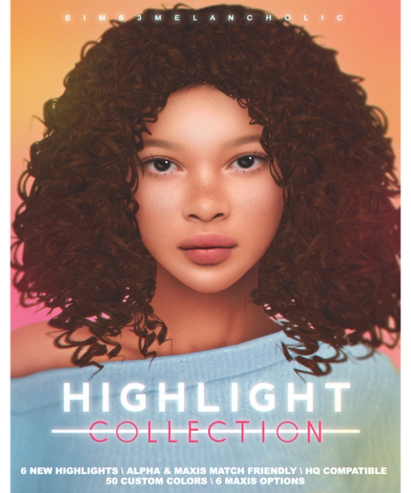 Mix HIGHLIGHT COLLECTION by simsfinds - The Sims 4 Custom Content