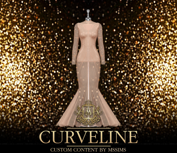 Alpha CURVELINE by simsfinds - The Sims 4 Custom Content