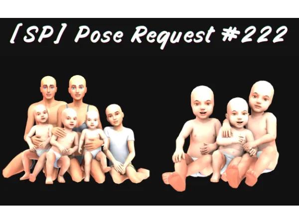 Mix [SP]Pose Request 222 by simsfinds - The Sims 4 Custom Content