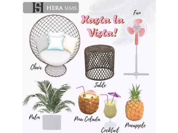 Alpha Hasta la vista set - The Sims 4 Custom Content