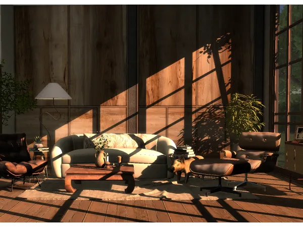 Mix Retreat wall murals by simsfinds - The Sims 4 Custom Content