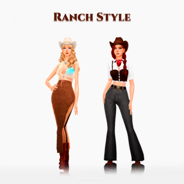 Maxis Match RANCH STYLE by simsfinds - The Sims 4 Custom Content