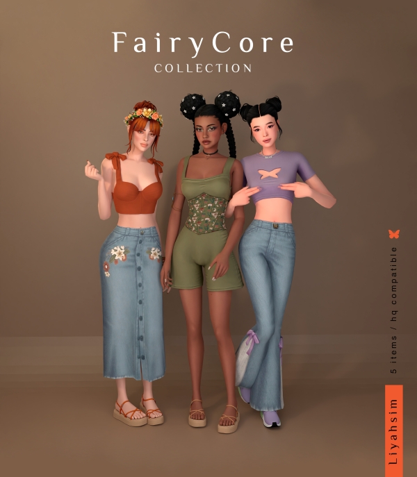 Maxis Match FairyCore Collection by luxysims - The Sims 4 Custom Content
