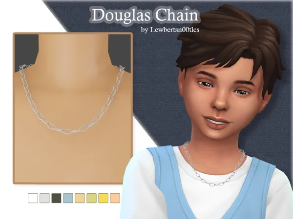 Maxis Match Douglas Chain [Child] by LewbertSn00tles - The Sims 4 Custom Content