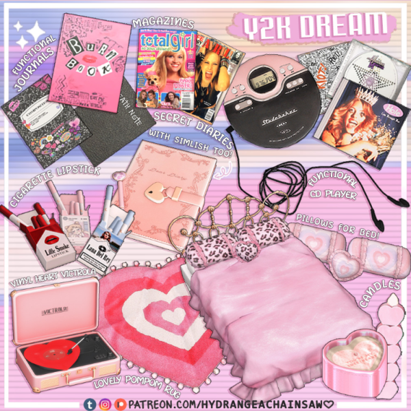 Alpha Y2K Dream by hydrangeachainsaw - The Sims 4 Custom Content