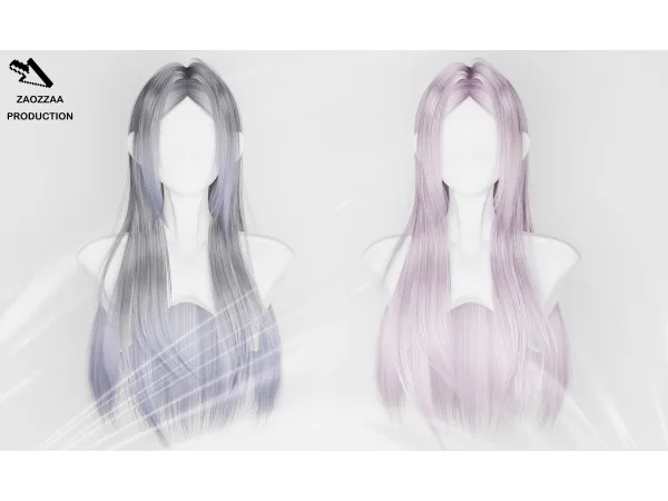 Alpha [ZAO]Seventy Five Hair by simsfinds - The Sims 4 Custom Content