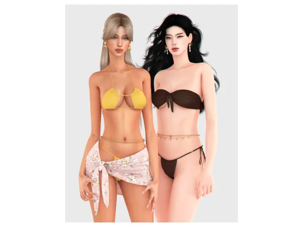 Alpha Summer Vacay Set by backtrackcc - The Sims 4 Custom Content