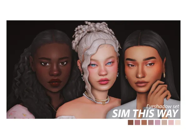 Maxis Match SIM THIS WAY EYESHADOW by Mortanko - The Sims 4 Custom Content