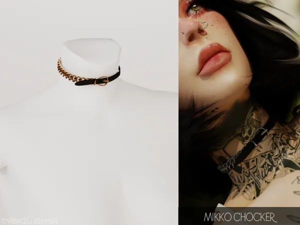 Mix Mikko chocker - The Sims 4 Custom Content