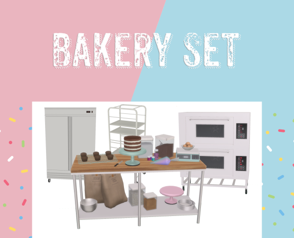 Alpha Bakery Set [DOWNLOAD] by simsfinds - The Sims 4 Custom Content