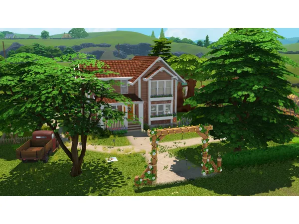 Maxis Match Family Farm by simsfinds - The Sims 4 Custom Content