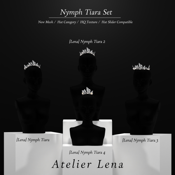 Alpha [Atelier Lena] Nymph Tiara Set by simsfinds - The Sims 4 Custom Content