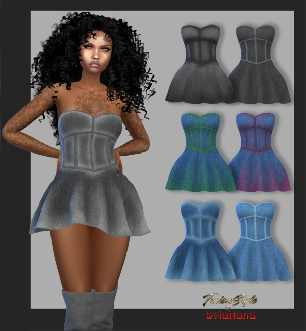 Alpha Dress by fusionstylesims4 - The Sims 4 Custom Content
