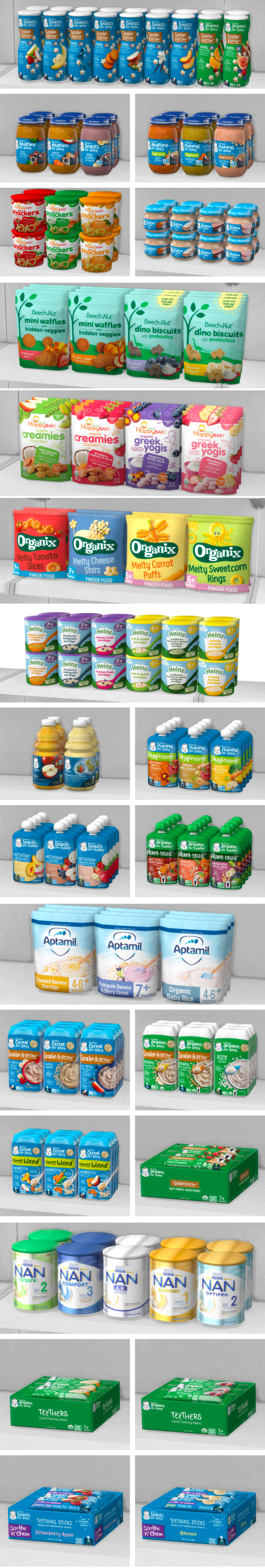 Mix Baby Steps Clutter Pack Part I by simsfinds - The Sims 4 Custom Content