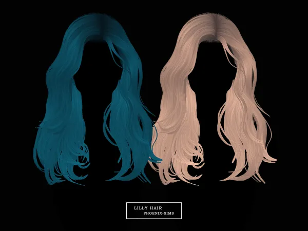 Alpha Lilly Hair by phoenixsims4 - The Sims 4 Custom Content