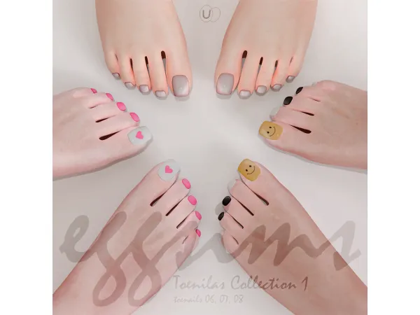 Mix [ ] toenails collection 1 by eggsims - The Sims 4 Custom Content