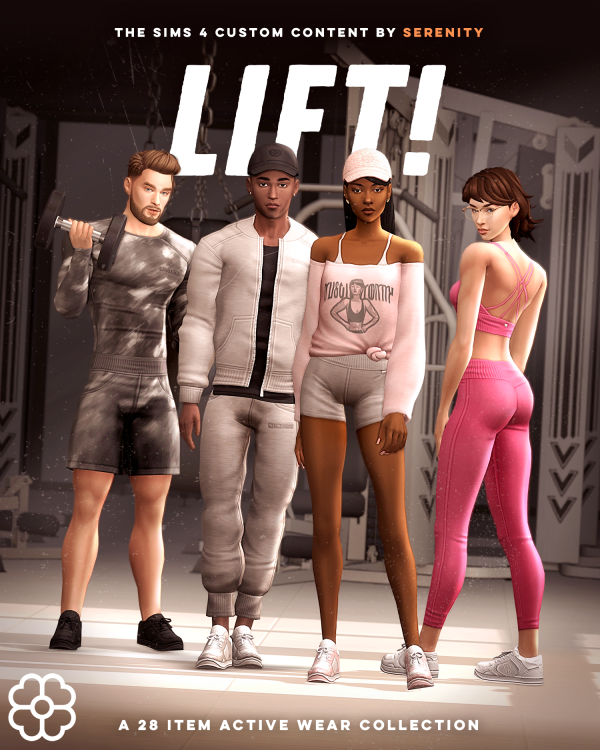 Maxis Match LIFT A Fitness Clothing line by simsfinds - The Sims 4 Custom Content